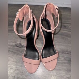 Topshop nude heeled sandals